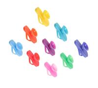 OUNONA Marcadores De Copas De Vino Silicona Forma De Zapatilla, 9 Piezas Pequeñas, Material Duradero Flexible, Para Fiestas, Bares y Reuniones, Accesorios Decorativos Prácticos