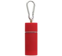 OUNONA Mini Recipiente Portátil de Metal Llavero Colgante, Diseño Rectangular Rojo, Contenedor de Humo Adecuado para Viajes y Uso en Automóvil, Compacto y Fácil de Transportar