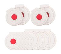 OUNONA Objetivos de Microfibra Blancos y Mejorar la Puntería Resistentes y Estables, Paquete de 10 Piezas para Entrenamiento de Tiro Ideales para Colgar en Árboles