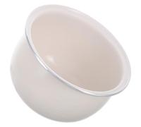 OUNONA Olla Interior de Cerámica 2l para Arrocera Eléctrica, Color Blanco | Revestimiento Hemisférico Liso, Reduce Adherencia y Reparte Calor, para Sopas, Cocinas de Apartamento y Familia