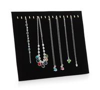 Joyería Collar Expositor Soporte Terciopelo 17 Gancho Cuello Cadena Joyería Soportes Showcase Rack