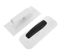 OUNONA Paleta de Yeso 2 Piezas para Acabado Artístico de Paredes, Llana de Plástico Borde Cuadrado y Curva, Herramienta Manual para Yeso y Revoques, Accesorio Profesional para Pintura