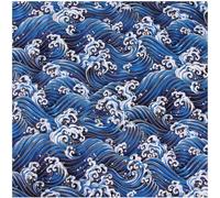 OUNONA Paño de Envolver Japonés Furoshiki 45 Cm Ice Blue para Caja Bento, Pañuelo Estampado Multifunción para Embalaje, Decoración y Picnic en Hogar y Viajes