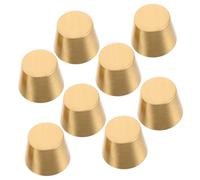 OUNONA Patas De Latón para Muebles Pequeños y Bandejas De Madera, Cónicas 10 Mm, Base Resistente, 8 Piezas, Soporte Estable para Joyeros y Tablas De Cortar, Uso Exhibición y Decoración