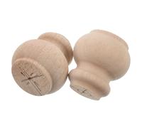 OUNONA Patas de Mesa de Madera Maciza 8X8 CM 2 Unidades Patas Resistentes para Muebles Rústicos Soporte para Estantería Sofá Aparador y Proyectos de Bricolaje