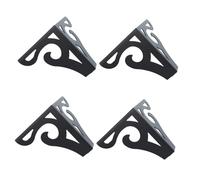 OUNONA Patas De Mesa De Muebles De Hierro 10 Cm Negras 4piezas, Soporte Resistente para Sofá, Armario y Gabinete, Creativas para Hogar y Oficina