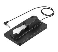 OUNONA Pedal de sustain para piano, pedal de sustain universal para teclados digitales, teclados electrónicos MIDI, sintetizadores de órganos eléctricos, conector de 1/4 de pulgada.