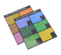 OUNONA Pegatinas para Agenda 2026, Pestañas de Índice Mensuales, Adhesivas y Resistentes, 12 Meses Completos, Separadores para Planificadores de Aula y Diarios