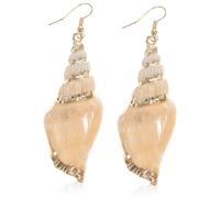 OUNONA Pendientes De Concha Acrílicos Para Mujer, Pendientes Colgantes De Caracola Rosa, Ligeros y Resistentes, Accesorios De Playa y Fiesta, Diseño Delicado y Tamaño Mediano