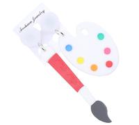 OUNONA Pendientes de Pincel Colgantes Juveniles, Pendientes de Mujer Creativos, Diseño Esmaltado, Estilo Artístico, Color Claro, para Uso Diario y Ocasiones Obsequios, Obsequio