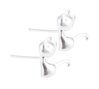 OUNONA Pendientes de Plata de Ley Pendientes Creativos Forma de Gota para Mujer Ligeros de Moda para Uso Diario y Ocasiones Especiales