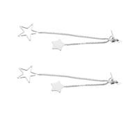 OUNONA Pendientes Largos De Estrella De Cinco Puntas Borlas Pendientes Geométricos De Gota Para Mujer Elegantes Colgantes Para Eventos Nocturnos y Atuendos Casuales