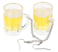 OUNONA Pendientes para Mujer Divertidos de Jarra de Cerveza Creativos y Cómodos Ideales para Fiestas y Compras