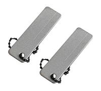 OUNONA Piedras de Afilar Diamante Ultra Duras 2 Piezas Mini Portátiles para Exteriores, Herramienta de Afilado Ligera y Compacta para Bolsillo, Ideal para Camping y Uso al Aire Libre