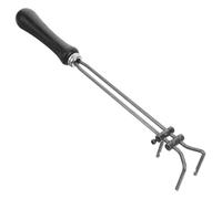 OUNONA Pinzas de Crisol de Acero al Carbono Negro para Fundición y Fundir Oro, Herramienta Manual Resistente para Joyería y Accesorios de Laboratorio