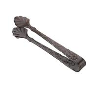 OUNONA Pinzas para Terrones de Azúcar de Acero Inoxidable Negro Diseño Vintage de Rosa, Fáciles de Usar para Cocina y Barra de Café