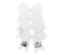 OUNONA Pinzas Pelo de Graduación 4 Piezas con Lazo de Satén en Color Claro Class Of 2026, Accesorios para Fotos y Decoraciones de Fiesta, Tocado Femenino para Temporada de Graduación