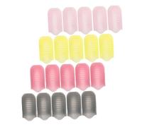 OUNONA Pinzas Quitaesmalte de Uñas 20 Piezas Ajustables de Plástico para Gel y Esmalte Acrílico, para Manicura Profesional en Casa y Viaje, Clips Cómodos para Dedos de Todos Tamaños