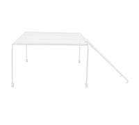 OUNONA Plataforma Pequeña para Pollos Rampa de Hierro de Color Blanco, Rejilla Resistente para Gallinero, Soporte Práctico para Alimentación y Ejercicio de Aves Estilo Estilo Aleatorio
