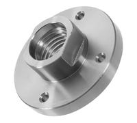 OUNONA Plato para Torno de Madera de 3 Pulgadas Rosca 1-8tpi en Acero Plata, Alta Precisión y Superficie de Corte Plana para Proyectos de Woodturning
