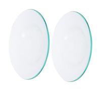 OUNONA Platos Calentadores de Cera Fundida 2 Piezas a Prueba de Fugas para Aromaterapia Accesorios Reutilizables de Calentador de Cera Eléctrico para Hogar Oficina SPA
