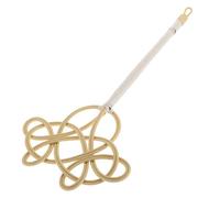 OUNONA Plumero Doméstico Para Cama y Alfombras De Plástico Mango Largo, Batidor Manual Para Quitar Polvo, Diseño Imitación Ratán, Herramienta Práctica Para Limpieza, Uso Dormitorios y Salas