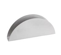 OUNONA Porta Servilletas Acero Inoxidable Fan Shape para Baño Cocina Living sin Tapa Diseño Integrado Plata