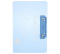 OUNONA Portapapeles de Información Médica Azul Clip Resistente y Material Pp para Registros Hospitalarios, Diseño Simple y Líneas Suaves para Uso en Enfermería