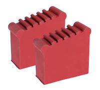OUNONA Protectores de Pies de Escalera de Goma, Almohadillas Antideslizantes para Escalera de Tijera, 2 Unidades, Uso en Escaleras de Mano y Piso, Medidas 8,1x3 Cm