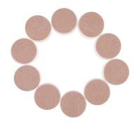 OUNONA Protectores Redondos para Patas de Muebles 25,4 Mm, Fundas de Plástico Transparente Fieltro, Antideslizantes, para Suelos Duros, 10 Piezas, Uso Interior en Sala y Dormitorio