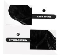 OUNONA Recambio De Diadema Invisible Para El Cabello Diadema Trenzada Peluca Recta Accesorios Para El Cabello Peluca Trenzada