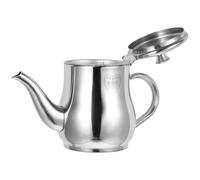 OUNONA Recipiente de Acero Inoxidable Jarra Coladora para Filtrar Capacidad de 13oz Adecuado para Filtrado de Jugos y Control de en Cocina
