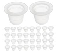 OUNONA Recipientes De Silicona En Forma De u Para Pigmentos, 200 Unidades Grandes, Prácticos Para Maquillaje Semipermanente y Artistas Aficionados