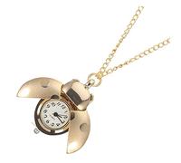 OUNONA Reloj De Bolsillo Colgante Escarabajo Vintage Dorado Artesanal Decoración Unisex Accesorios Ropa Uso Diario Elegante Tamaño Compacto