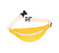 OUNONA Riñonera Infantil de Lona Color Amarillo Bandolera de Hombro para Mochila de Ligera y Práctica Diseño con y Multiusos