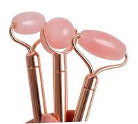 OUNONA Rodillo de Jade Facial Masajeador Multifuncional de Natural con Cabezas para Masaje Corporal y Facial Cuidado Spa Casa y Viaje