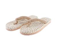 OUNONA Sandalias De Paja Estilo Japonés Retro Tejidas Para Estar Casa Cómodas Pantuflas De Moda