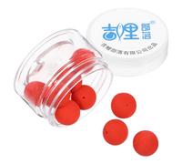 OUNONA Señuelo de Pesca para Carpas Olor a PVA, Bolas Flotantes Rojas de 14mm, Cebo Artificial Suave y Flotante para Pesca Deportiva