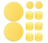OUNONA Set de 16 pinceles redondos de esponja para pintura - Esponjas suaves de 7,5 cm para dibujo y manualidades - Sellos reutilizables para cerámica - Materiales de arte escolar