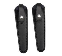 OUNONA Set de 2 Fundas Protectoras para Tijeras, de Cuero Vacuno, Reutilizables, para Herramientas de Belleza y Corte