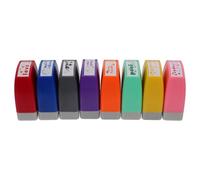 OUNONA Set de 8 Sellos de Elogio para Tareas Escolares, Hechos de Abs, Diseños Atractivos y Función de Motivación Manualidades y Deberes