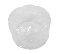 OUNONA Sofá de Almacenamiento Transparente para Organizador de Juguetes y Ropa con Cremalleras Bolsa Plástica para Peluches y Ropa Mini Sillón para Dormitorio Infantil Sin Relleno