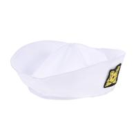 OUNONA Sombrero de Blanco para Disfraz Adulto Accesorio de Cosplay para Fiesta y Despedida Sombrero Náutico Unisex para Hombres y Mujeres Complemento Duradero para y Halloween