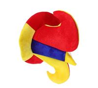 OUNONA Sombrero de Carnaval Pequeño de 3 Picos Multicolor para Adultos Accesorio de Disfraz de Circo Transpirable para Fiestas de Halloween Navidad y Carnaval Unisex Adecuado para