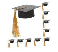 OUNONA Sombrero De Doctorado con Borla para Fiestas De Graduación 12 Mini Cubiertas para Copas Accesorios De Graduación