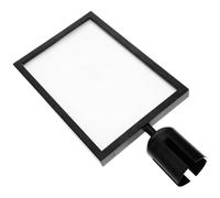 OUNONA Soporte para Letreros de Poste de Metal Marco Vertical, Fácil de Usar y Resistente, Adecuado para Señalización en Garajes y Zonas de Agua