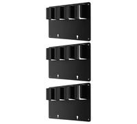 OUNONA Soporte para Recortadora de Pelo, 3 Unidades, Organizador para cortadora de Pelo de barbero, Soporte Negro para Herramientas de peluquería, Estante de Almacenamiento para peines de baño, para