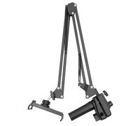 OUNONA Soporte Plegable de Brazo Largo para Teléfono Móvil y Tableta de Aleación de Aluminio Base Grande Giratorio 360 Grados Compatible Teléfono y Tablet Adecuado para Escritorio y