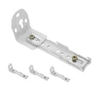 OUNONA Soportes De Pared para Riel De Cortina Doble 11,5 Cm Metal Resistente Montaje Pared para Baño y Sala 4 Piezas