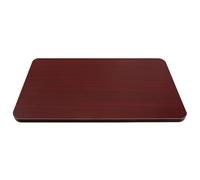 OUNONA Tablero de Mesa de Madera Maciza 50x30 Cm, Superficie Rectangular Borde Redondeado, Color Marrón Claro, Repuesto para Mesa de Cocina, Oficina o Comedor, Encimera Resistente y